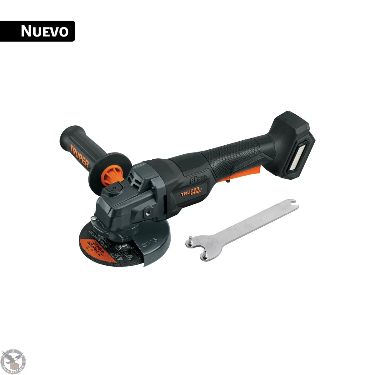 Esmeriladora 4-1/2", Inalámbrica, 20V, int. paleta, no incluye batería, TRUPERMAX, Truper 103640 - Imagen 2