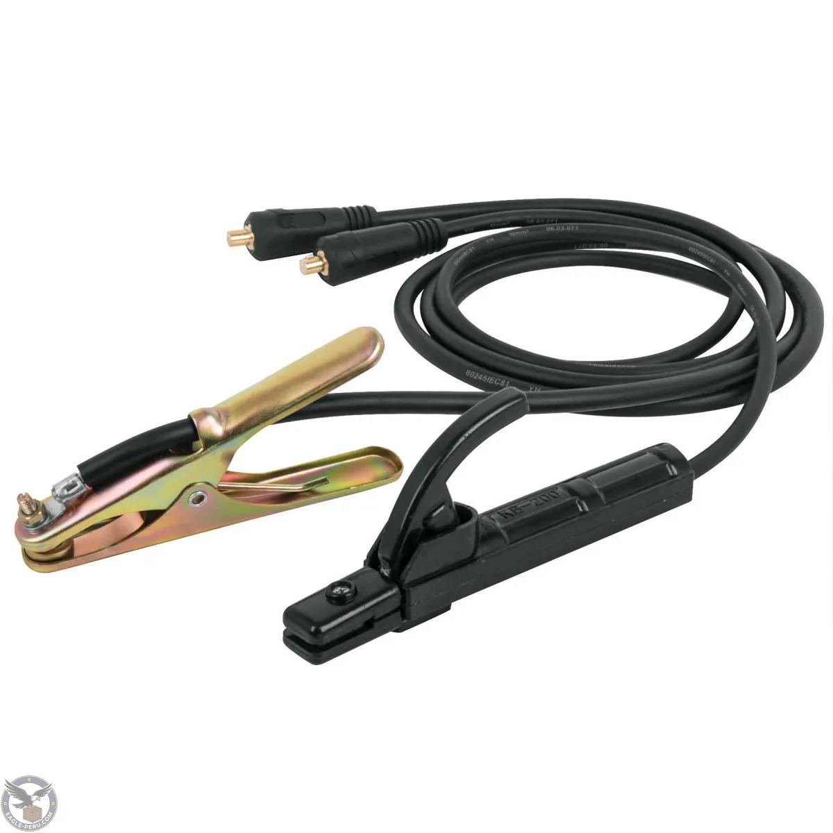 CAB-200A Cable p/SOIN-200,120/160,130/200,SOMU-200X,c/pinza de tierra, Truper 100286