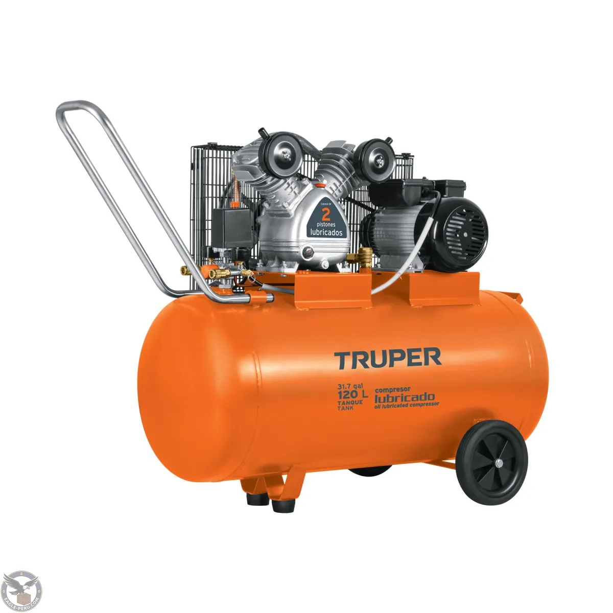 Compresora horizontal 120 L, 4 HP (potencia máxima ), 220 V, Truper 102132