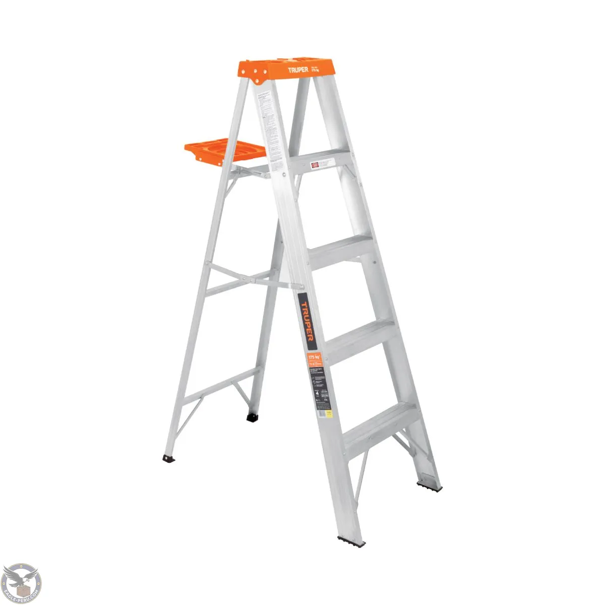 Escalera de tijera tipo ll 4 peldaños y bandeja, Truper 10264