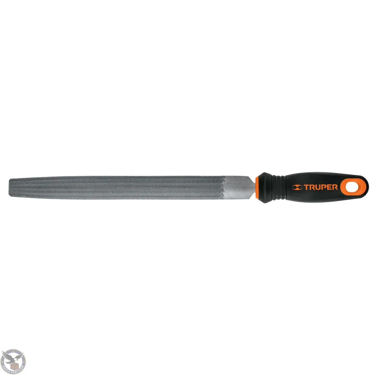 Lima media caña bastarda 10" mango doble inyección, Truper 11243