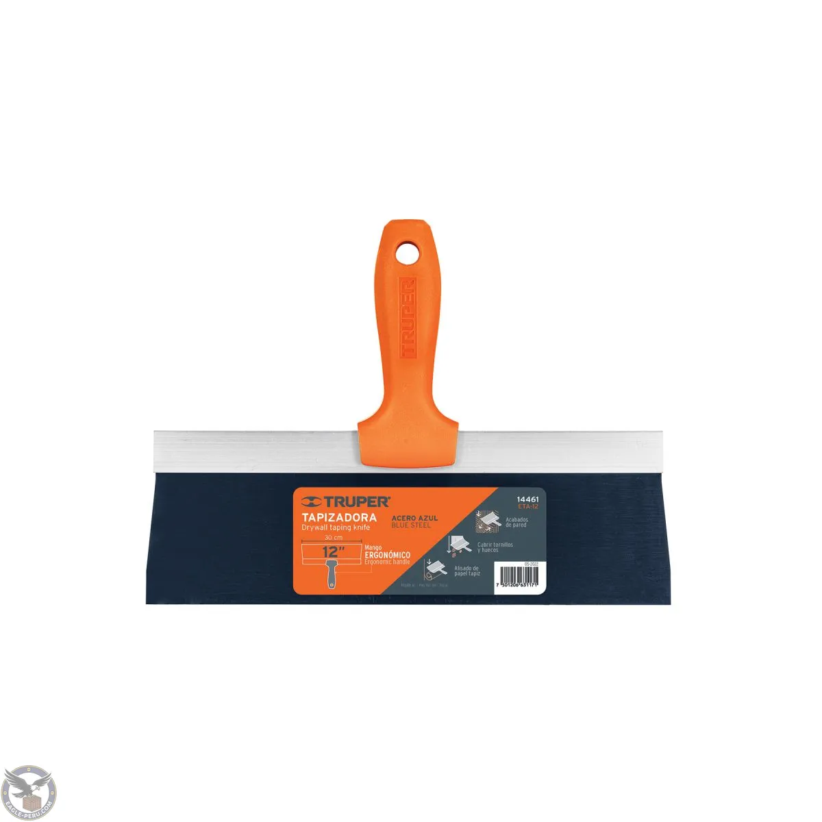 Espátula tapizadora de 12" acero al medio carbono, Truper 14461