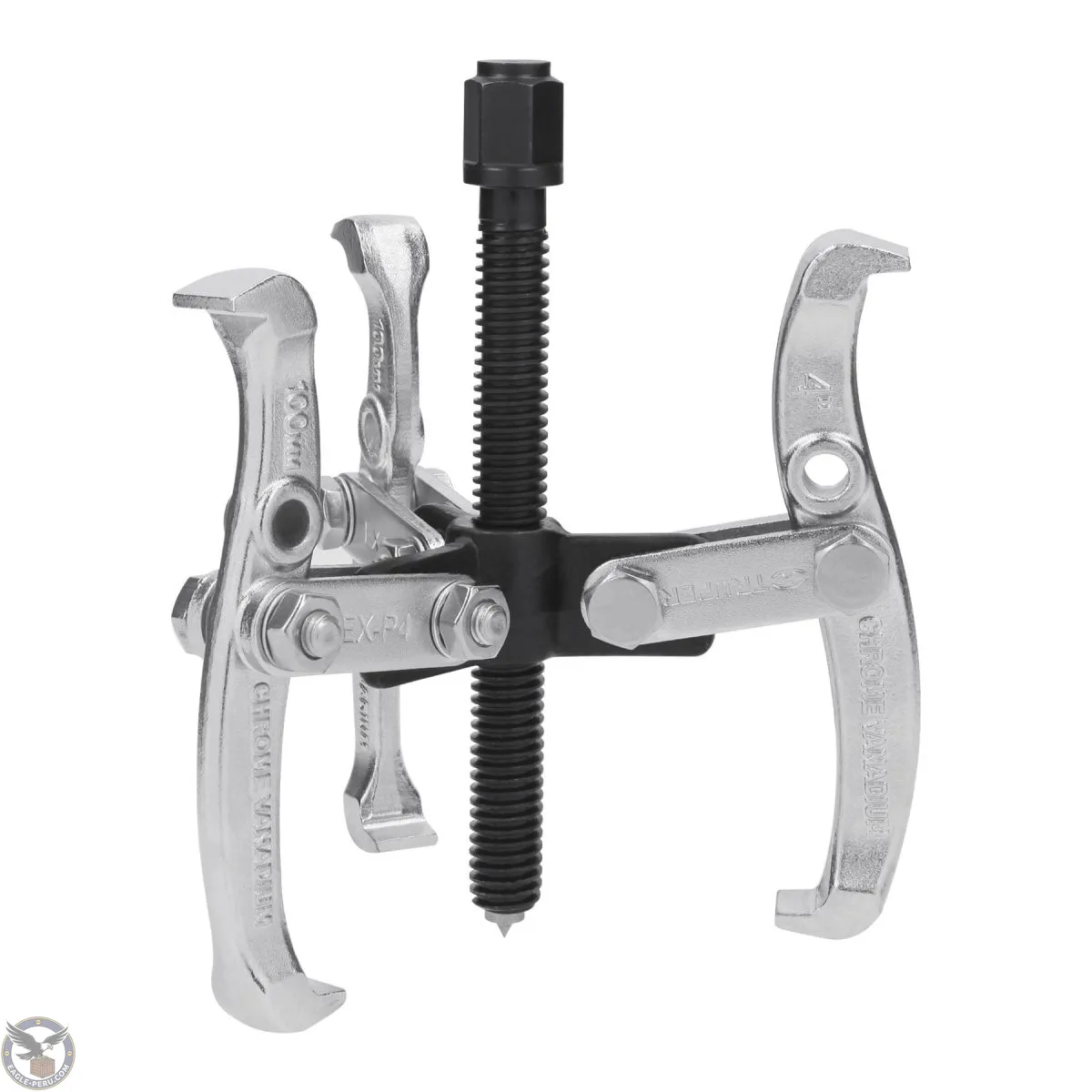 Extractor de poleas, 3 patas, 4", Truper 14503