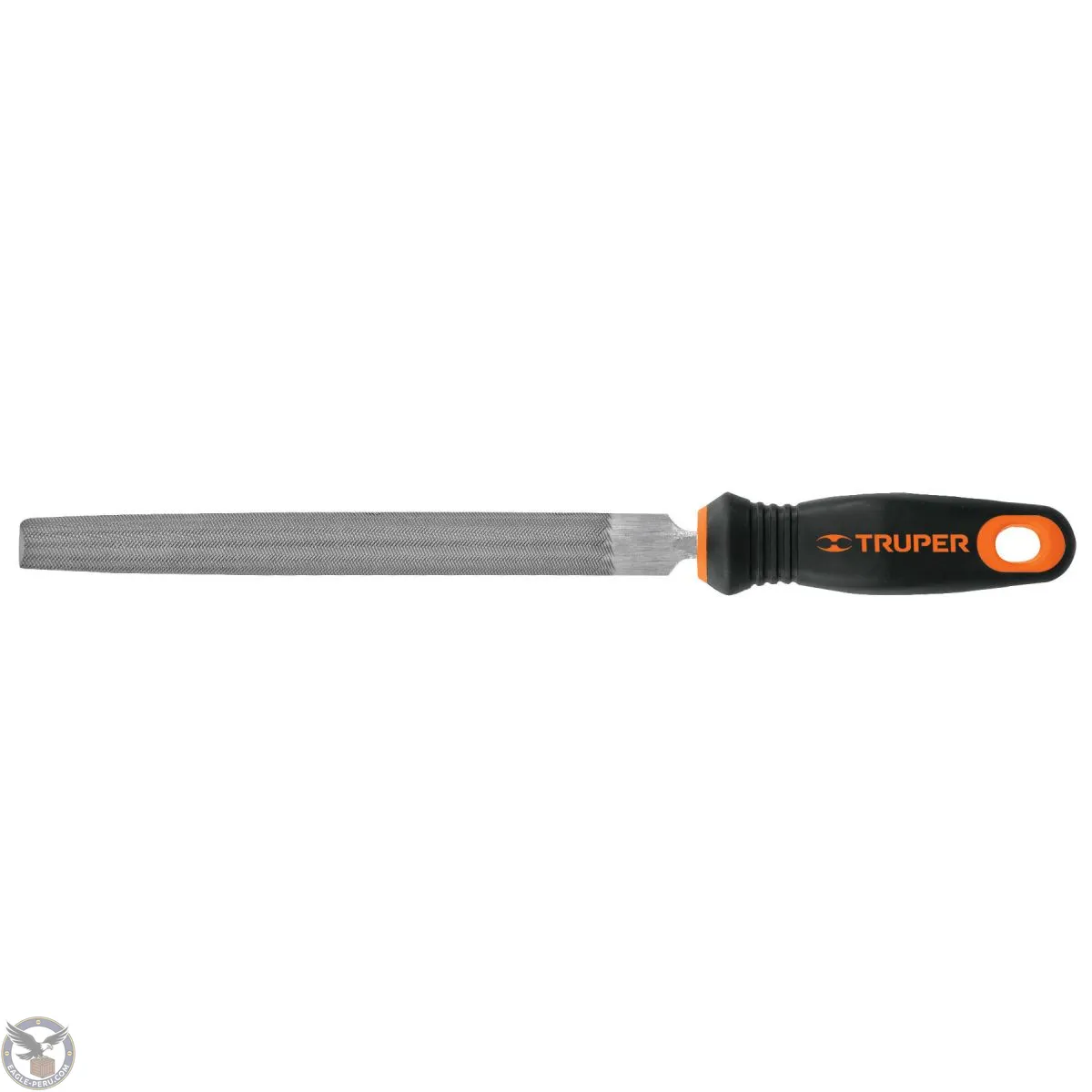 Lima media caña bastarda 8" mango doble inyección, Truper 15318