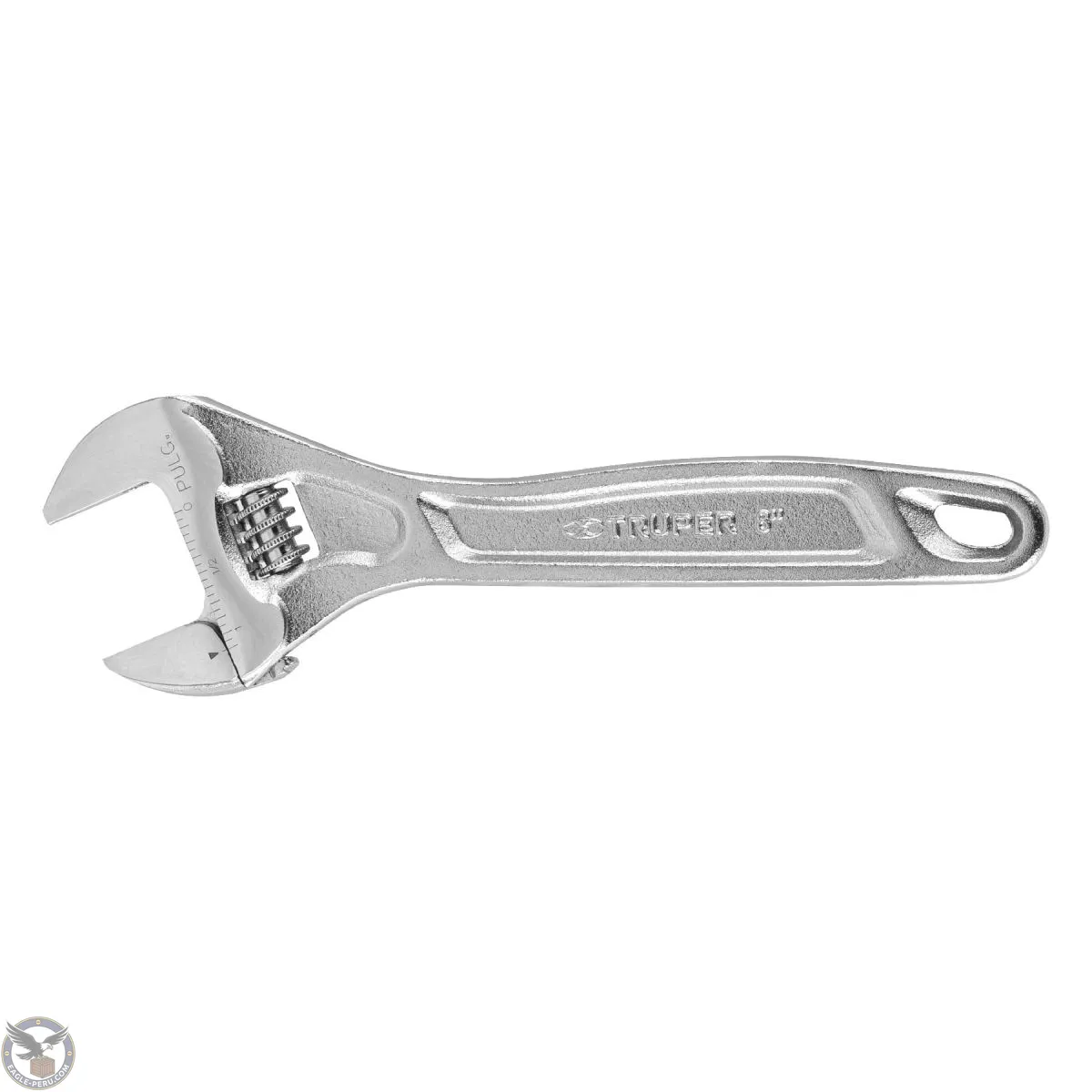 Llave francesa 8" profesional cromada, Truper Expert 15506