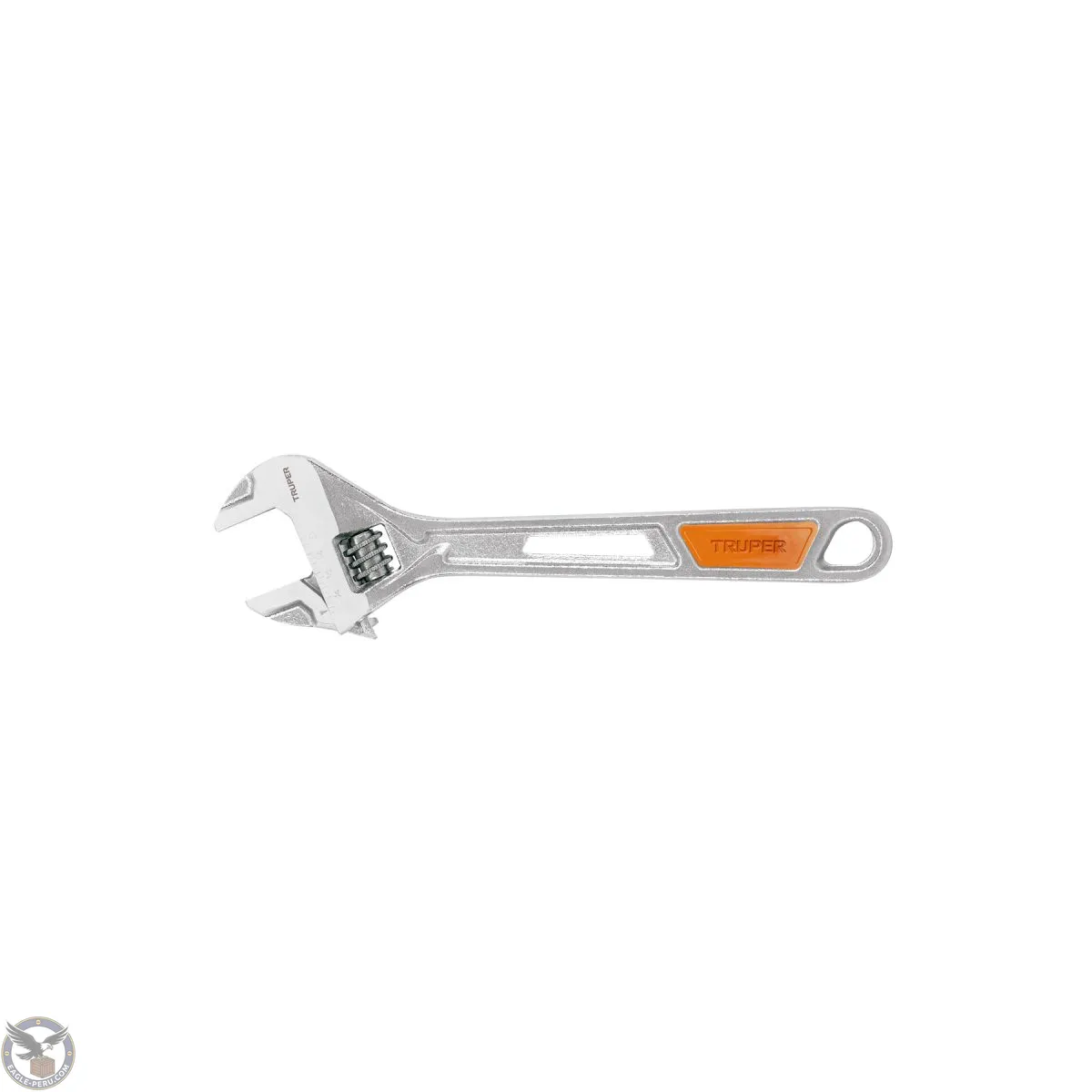 Llave francesa 8" cromada mango de PVC, Truper 15510
