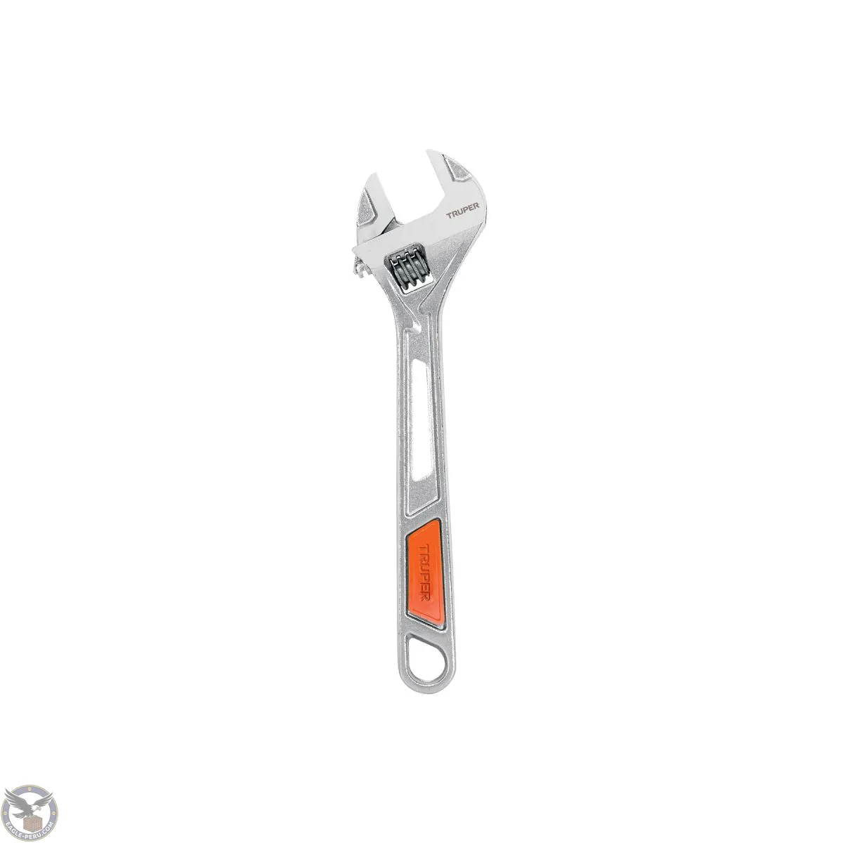 Llave francesa 10" cromada mango de PVC, Truper 15511