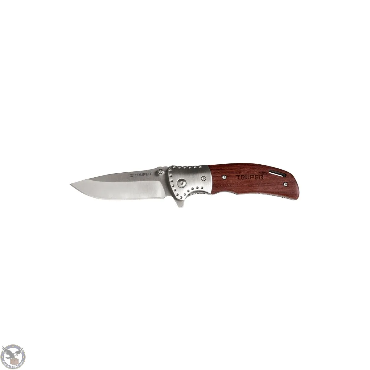 Navaja abatible 4-1/2" mango de madera, Truper 16981