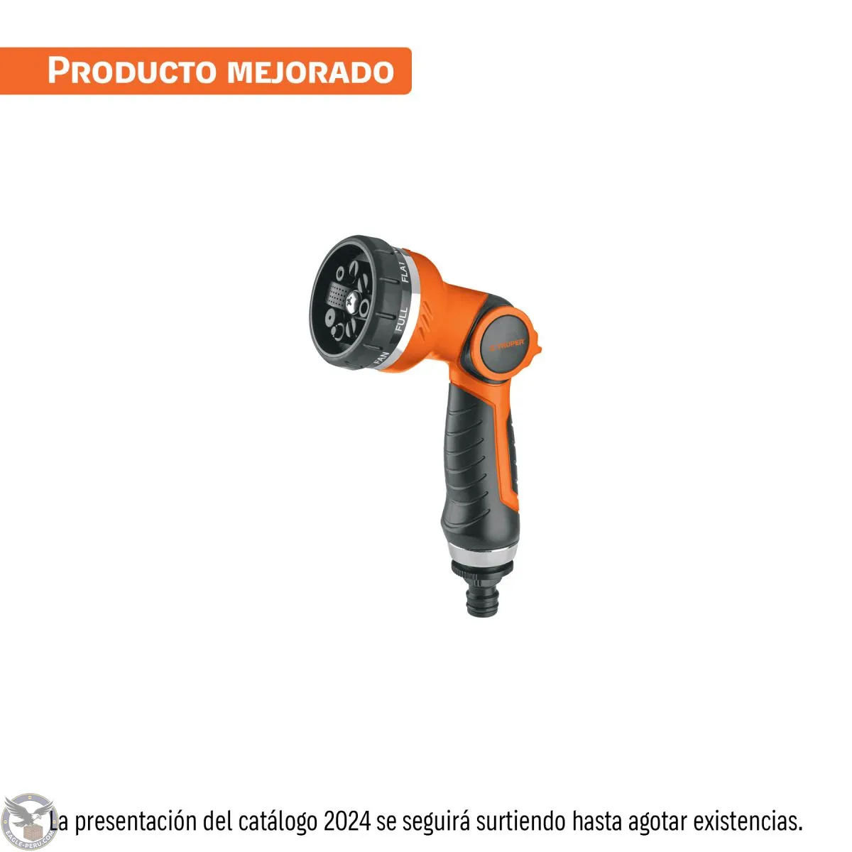Pistola para riego de 8 funciones plástica, Truper 17479