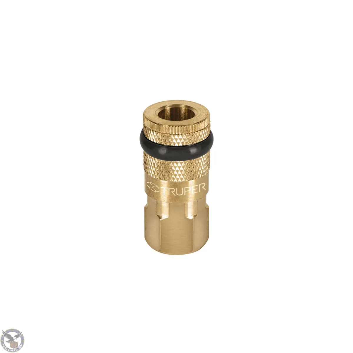 Acople de latón, cuerda 1/4 NPT, hembra, Truper 19084