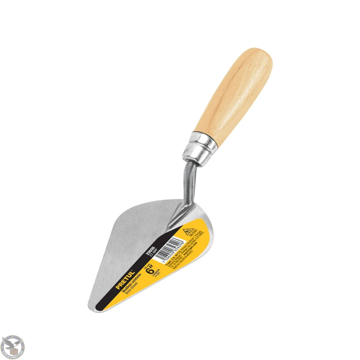 Badilejo (cuchara para albañil) soldado de 6", Pretul 20606