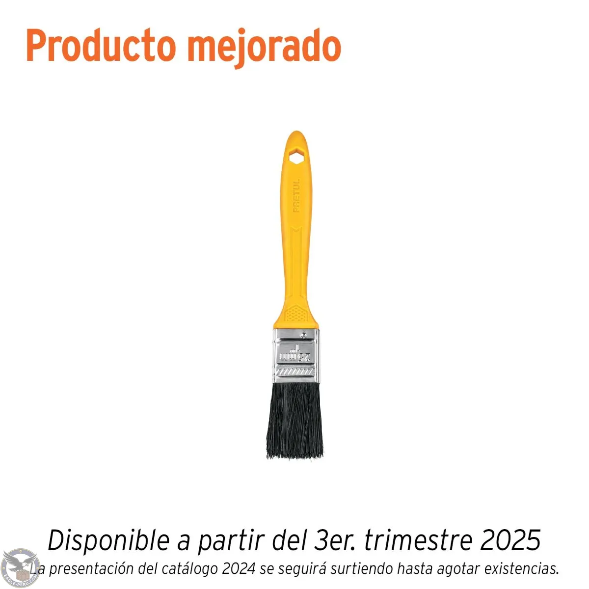 Brocha uso general de 1" con mango de plástico, Pretul 21524