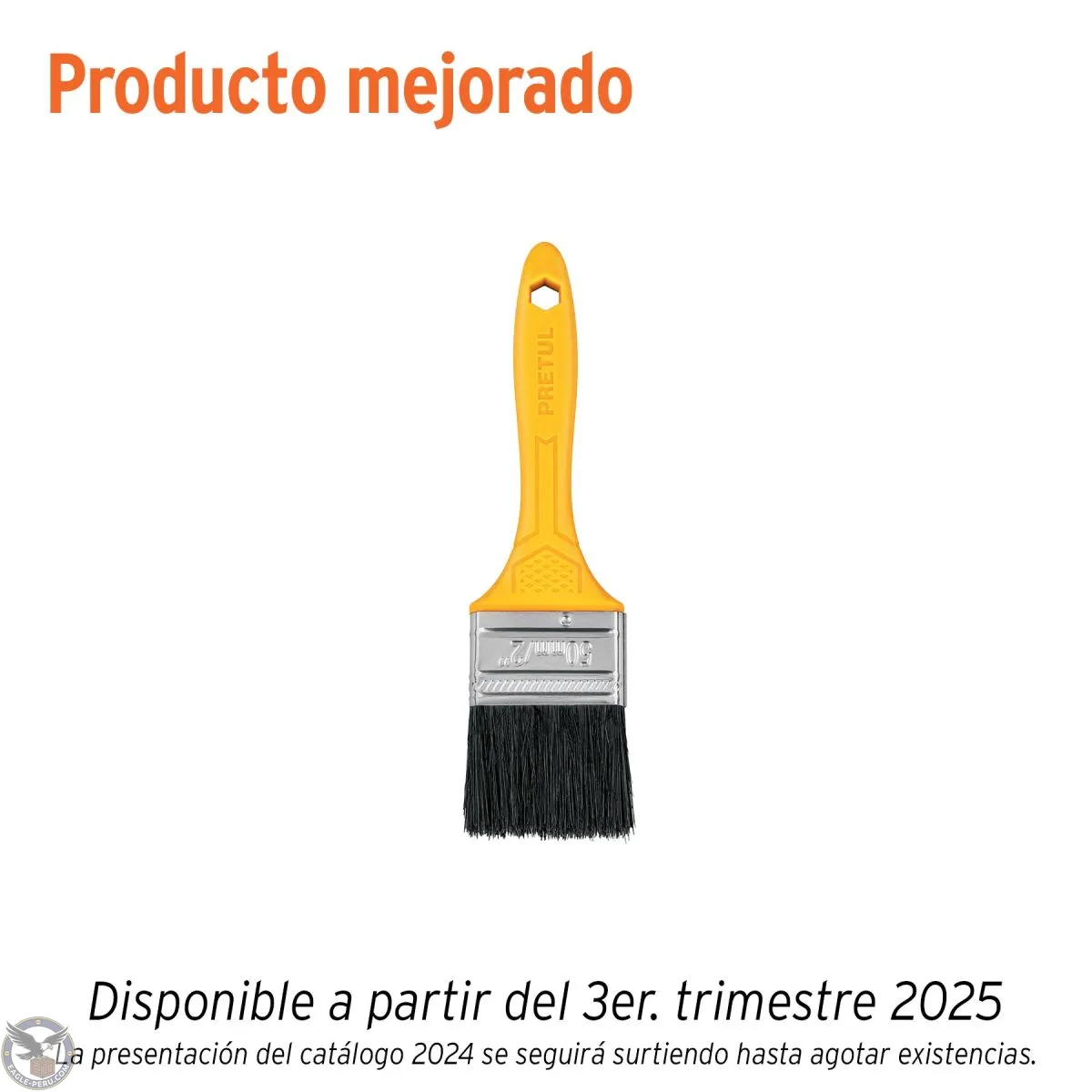 Brocha uso general de 2" con mango de plástico, Pretul 21526