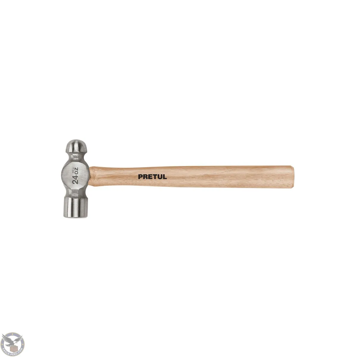 Martillo pulido de bola 24 oz mango madera, Pretul 22659