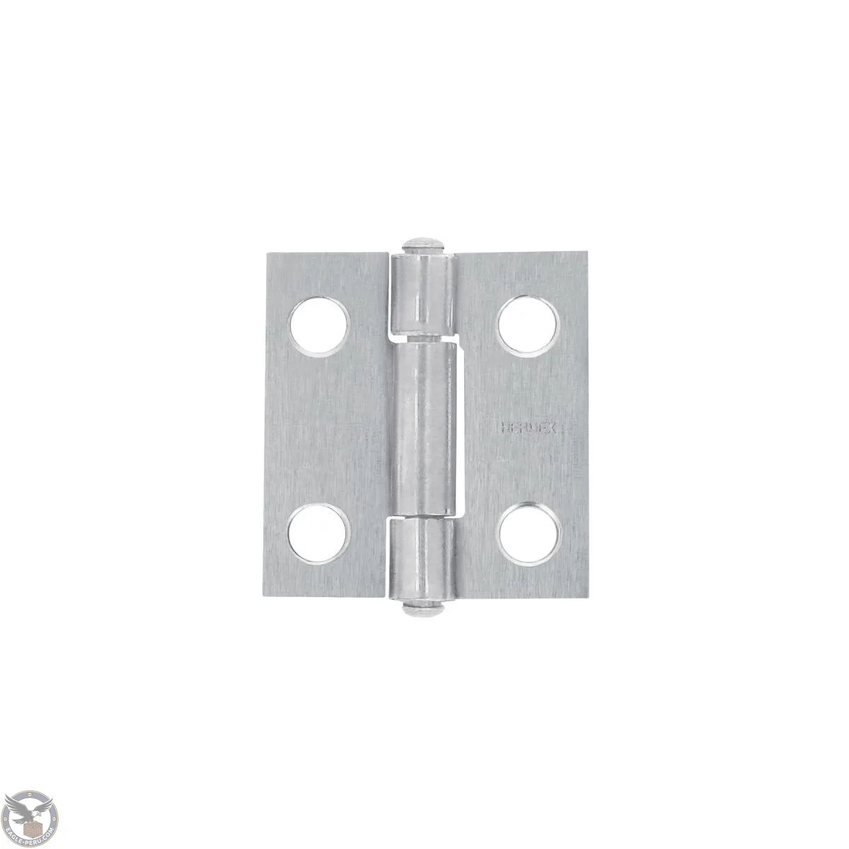 Bisagra rectangular 1" acero pulido, cabeza media bola, Hermex 43185