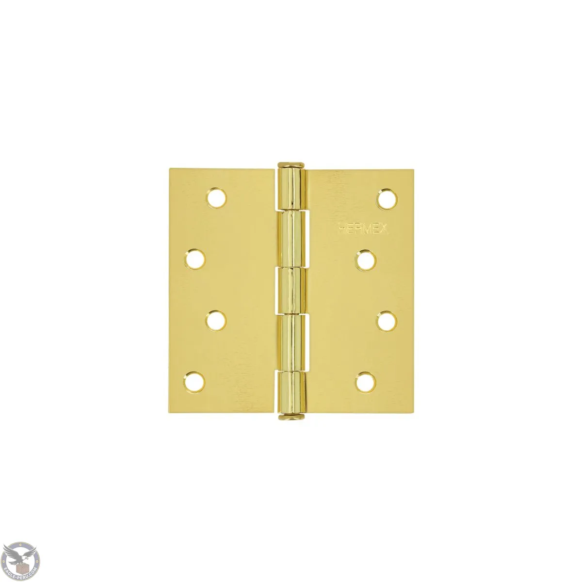 Bisagra tipo capuchina 4" acero latonado, plana, Hermex 43239