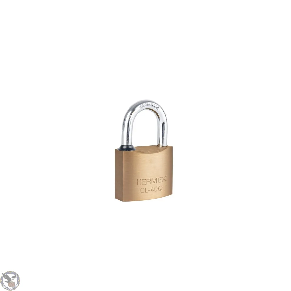 Candado de latón 40mm arco normal, llave puntos, blíster, Hermex Basic 43300