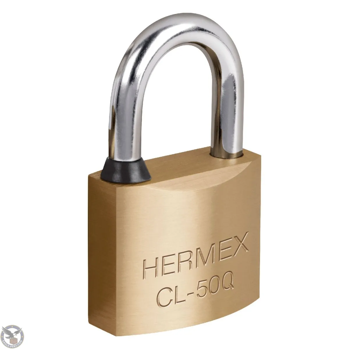 Candado de latón 50 mm arco normal, llave de puntos, blíster, Hermex Basic 43301