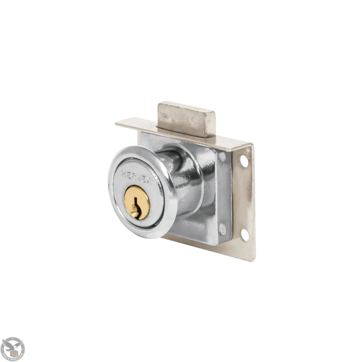 Cerradura para mueble, modelo 24, cromo, Hermex 43557