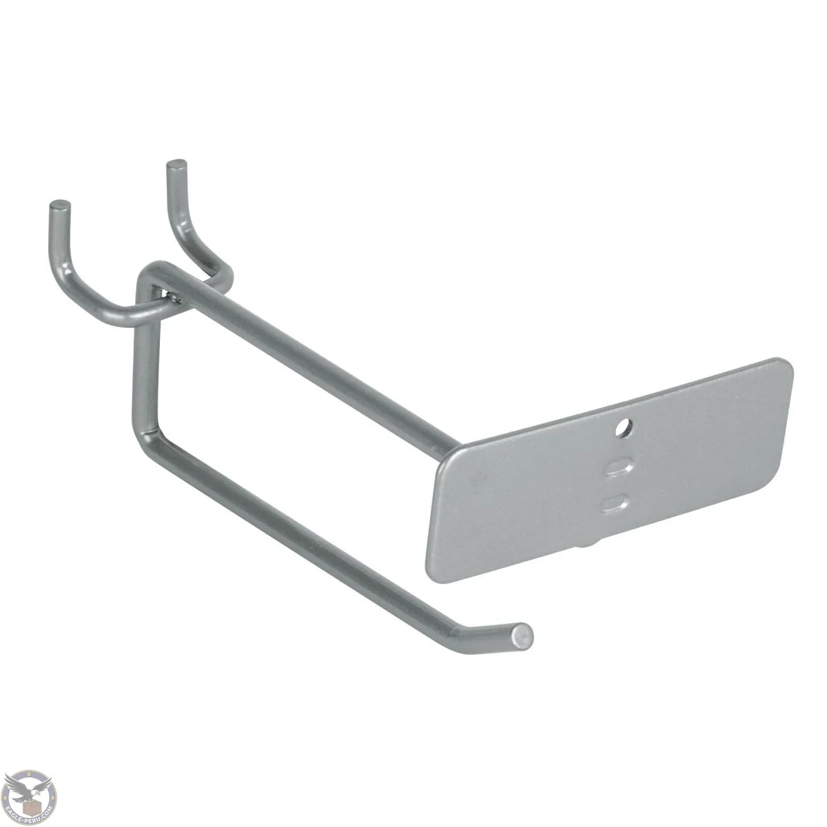 Gancho recto 4" con portaetiqueta para perfocel y panel ranurado, Truper 50150