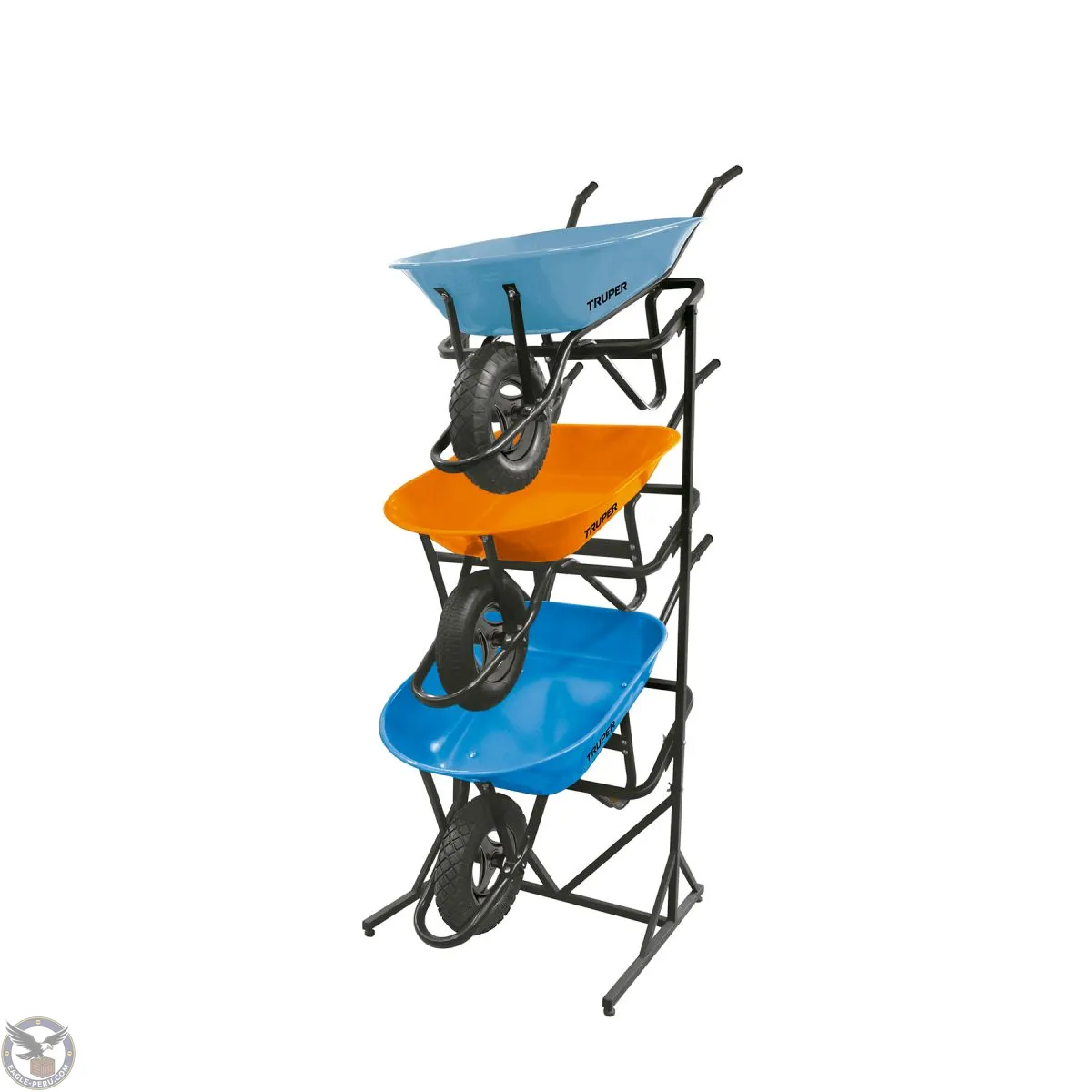 Rack para 3 carretillas estibadas (no incluye las carretillas), Truper 50160