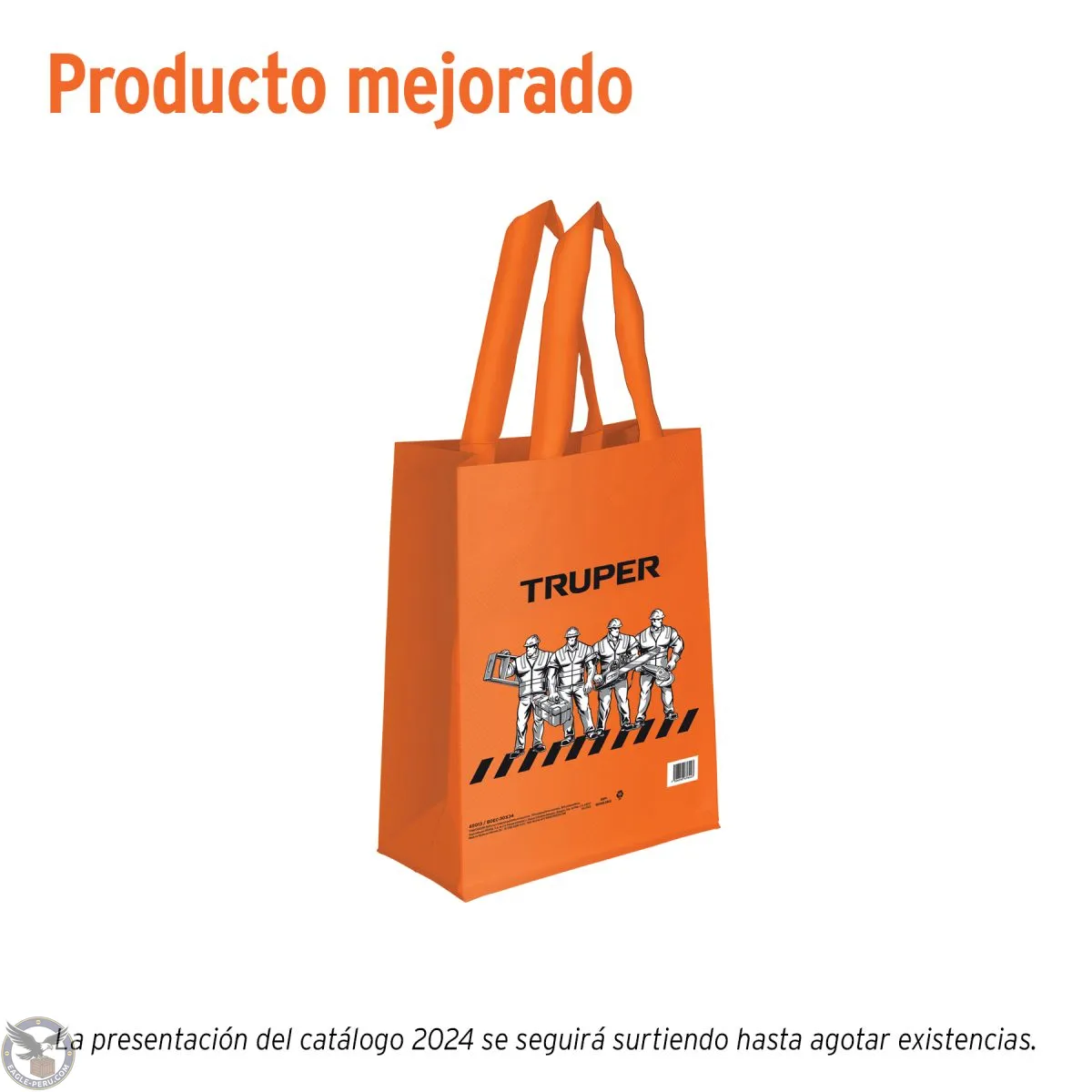 BOEC-30X34 Bolsa ecológica naranja, 30 x 40 cm, Truper 65013